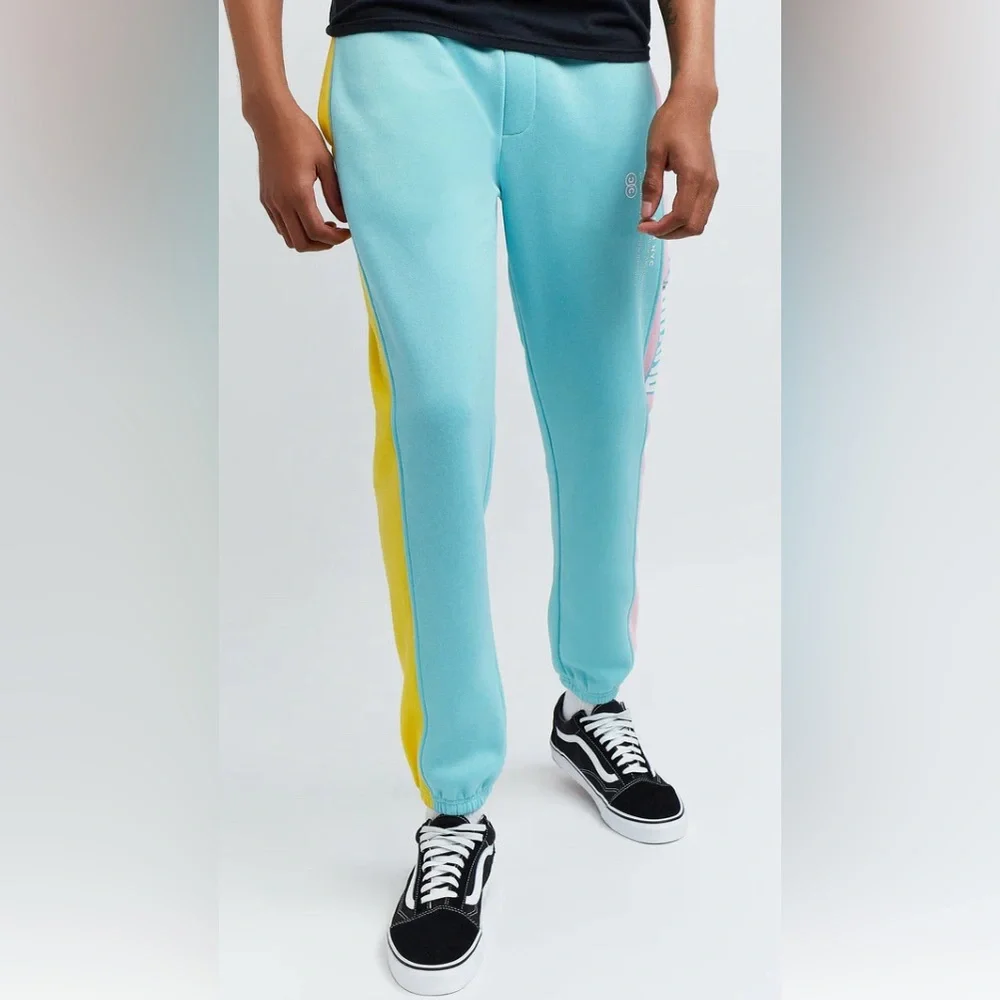 5/$15 REASON Blocked Pastel Logo Jogger